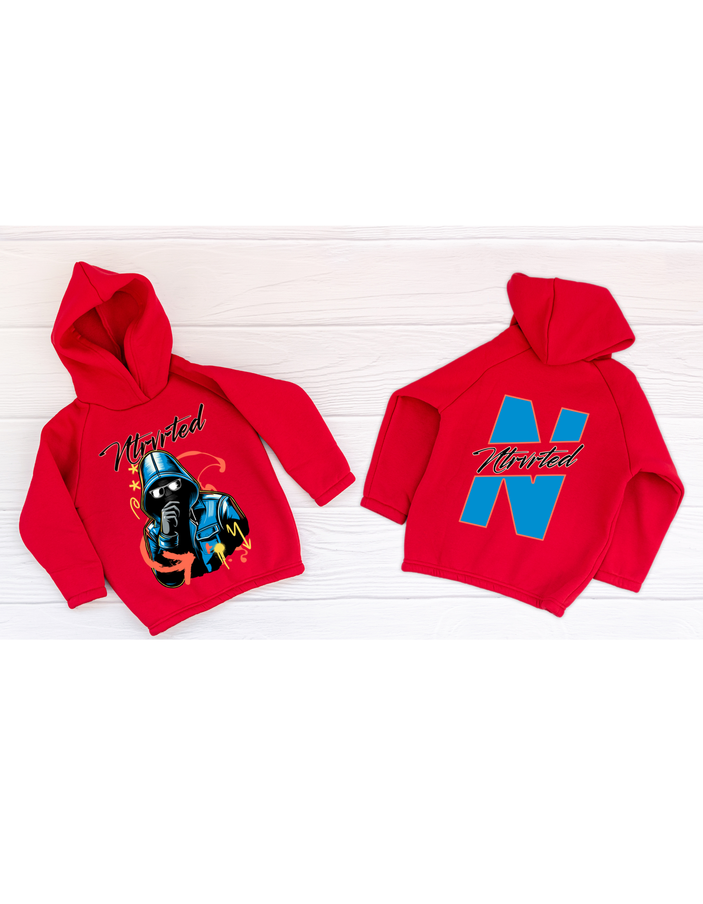 Red Graphic Hoodie